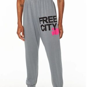 NWT - FREECITY Large Sweatpants Grayart - XL